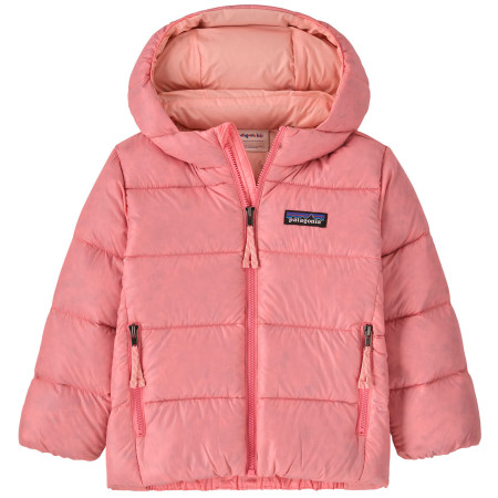 Kurtka dziecięca Patagonia Baby Hi-Loft Down Sweater Hoody - PCKP różowy Punchy Pink