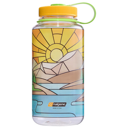 Butelka Nalgene Wide Mouth 1l Clear Stained Glass żółty clear