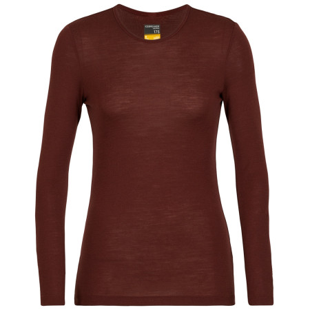 Koszulka damska Icebreaker Women`s 175 Everyday LS Crewe (2018) ciemnoczerwony espresso