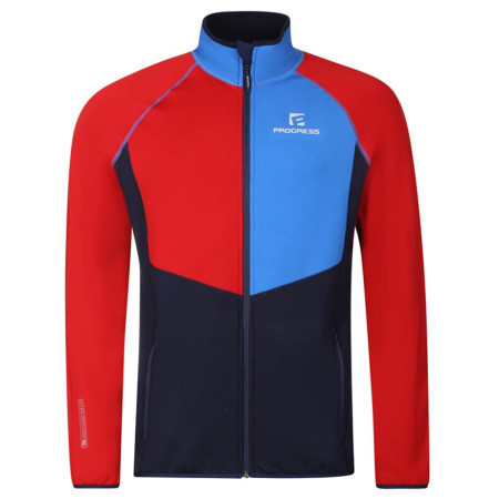 Męska bluza Progress Glacier czerwony/niebieski červená/stř.modrá/tm.modrá