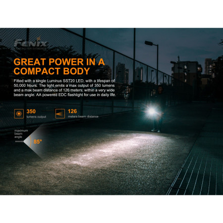 Latarka Fenix E20 XP-E2 350 lmn