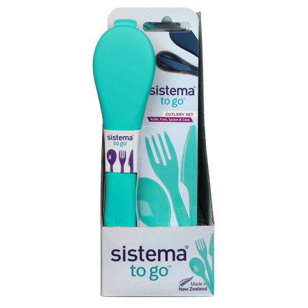Zestaw sztućców Sistema To Go zielony