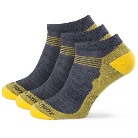 Skarpetki Zulu Merino Summer 3-pack szary/żółty grey/yellow