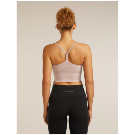 Sportowy biustonosz Icebreaker Merino Blend 260 Seamless Rib Strappy Tank