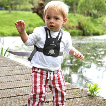 Smycz dla dzieci LittleLife Reins Grey