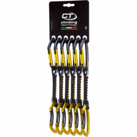 Zestaw ekspresów Climbing Technology 6X Lime Set Dy 12Cm czarny/żółty antr/must