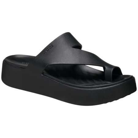 Kapcie damskie Crocs Getaway Platform Toe Loop czarny Black