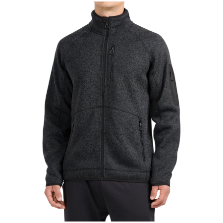 Bluza męska 4F Fleece M485 szary Deep Black Melange