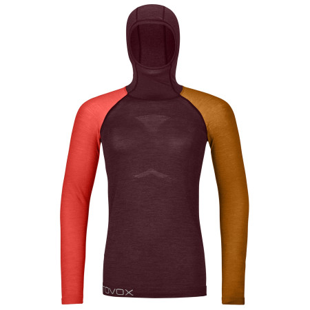 Bluza damska Ortovox 120 Comp Light Hoody W czerwony winetasting