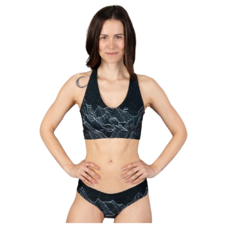 Sportowy biustonosz Drexiss Diamond Beach Black czarny/biały
