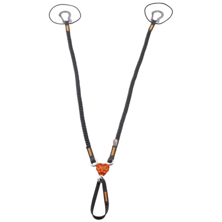 Smyczka Camp X-Gyro Leash - 85/129 Cm czarny/pomarańczowy