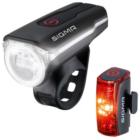 Przednia/tylna lampka Sigma Aura 60 USB + Infinity