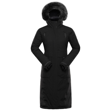 Damski płaszcz zimowy Alpine Pro Wussa 2 czarny Black