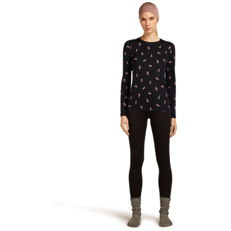 Damska koszulka Icebreaker Women Merino 200 Oasis LS Crewe Snow Day