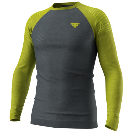 Męska koszulka Dynafit Tour Light Merino M L/S Tee zielony/czarny 2881 - golden lime/0720