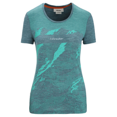 Damska koszulka Icebreaker Women Sphere II SS Tee Trail zielony Green Glory Heather