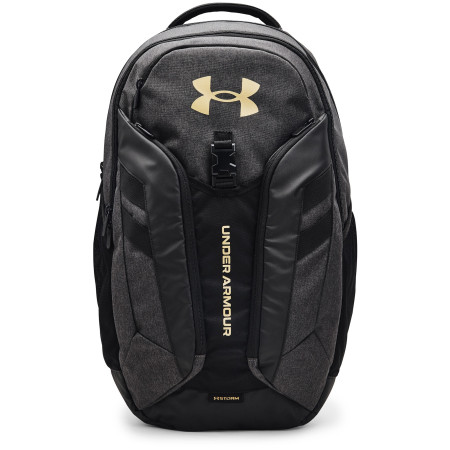 Plecak Under Armour Hustle Pro Backpack szary/czarny Black Medium Heather / Black / Metallic Gold