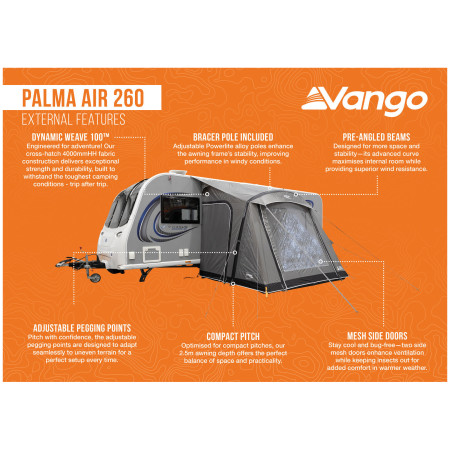 Namiot do karawanu Vango Palma Air 260
