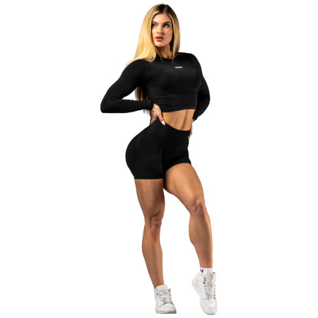 Damski top Nebbia Seamless Long Sleeve Crop Top Power