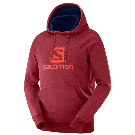 Męska bluza Salomon Logo Hoodie M czerwony BikingRed
