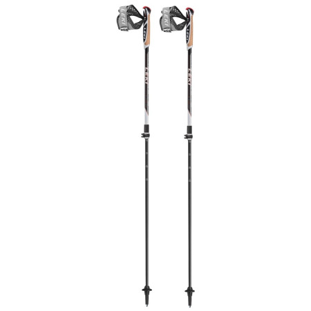 Kijek Nordic walking Leki Poles Instructor Lite czarny/biały black-white-orange