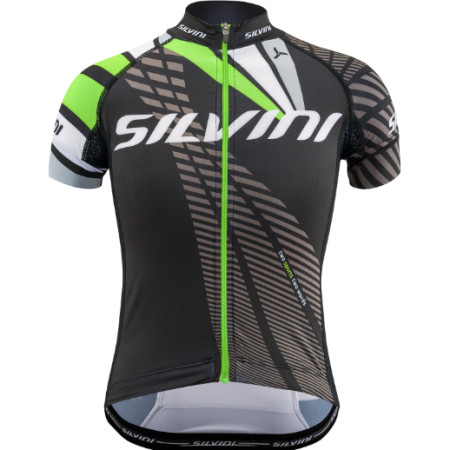 Dziecięca koszulka kolarska Silvini Team CD1435 czarny Blackgreen