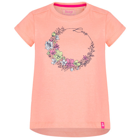 T-shirt dziecięcy Loap Banee pomarańczowy DFlower/Pink