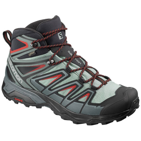 Buty męskie Salomon X Ultra 3 Mid GTX Bossa Nova szary/czerwony Lead/StormyWeather/BossaNova