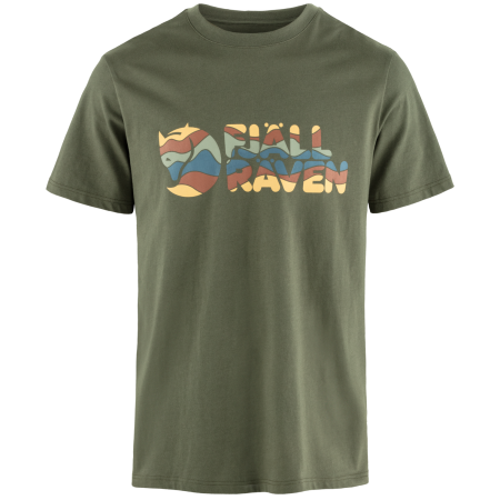 Koszulka męska Fjällräven Multicolor Logo T-shirt M zielony Laurel Green