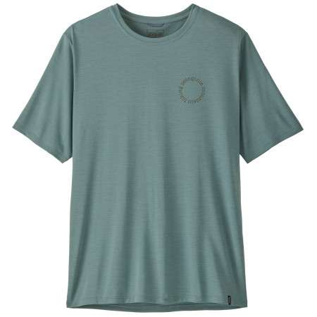Koszulka męska Patagonia Men's Capilene Cool Daily Shirt - Spoke Stencil niebieski Blue Sage - Light Blue Sage X-Dye