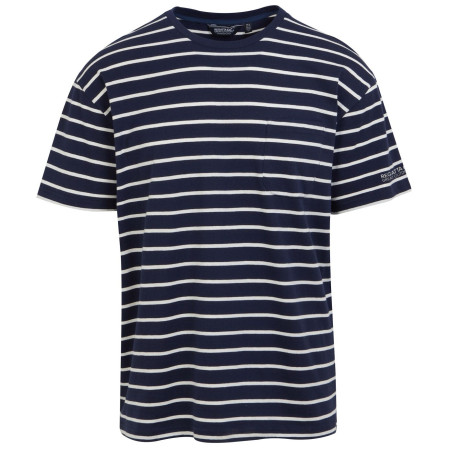 Koszulka męska Regatta Shorebay Tee II niebieski/biały Navy/WhitStr