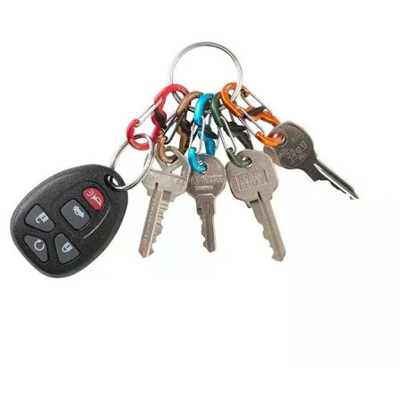 Breloczek do kluczy Nite Ize KeyRing Locker Aluminum 5 S-Biner