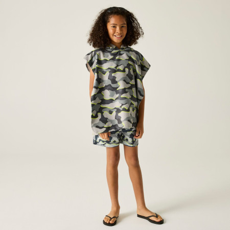 Ponczo dziecięce Regatta Kids Towel Robe DrkStrmCamo