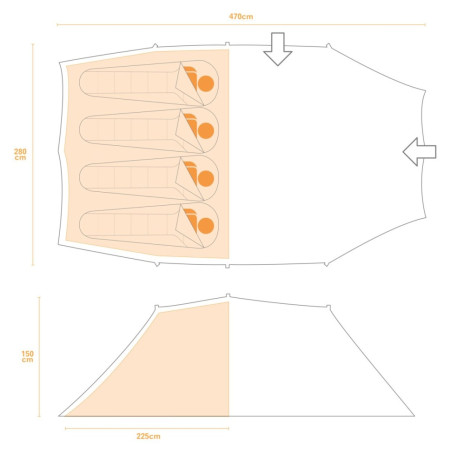 Namiot Regatta Vester 4 Tent