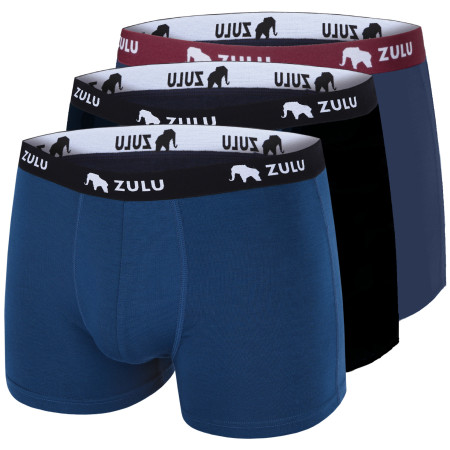 Męskie bokserki Zulu Bambus 210 3-pack mix3 MIX 3 (black/navy/ocean blue)