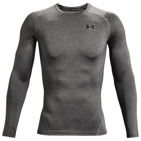 Męska koszulka Under Armour HG Armour Comp LS szary CarbonHeather//Black