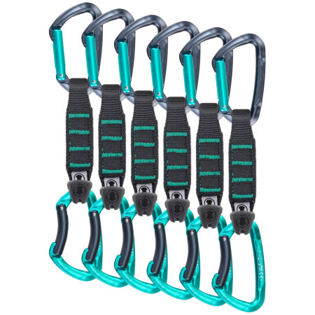 Ekspresy Skylotec Lime Set Nylon PRO - 6 PACK szary/zielony Anthracite/Acquamarine