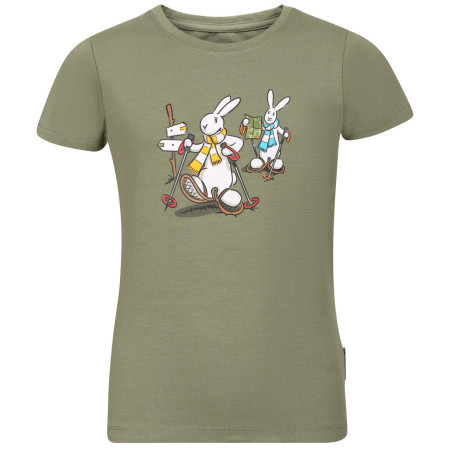 T-shirt dziecięcy Alpine Pro Bobbo Oil Green jasnozielony OIL GREEN