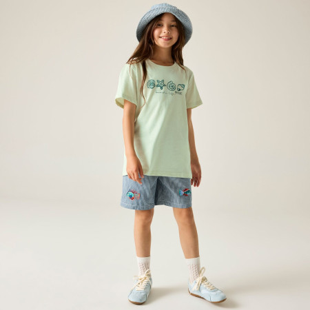T-shirt dziecięcy Regatta Bosley OceanMist