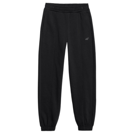Dziecięce spodnie dresowe 4F Trousers Cas F1242 czarny DEEP BLACK