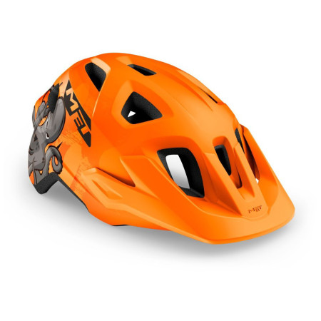 Dziecięcy kask rowerowy MET Eldar Octopus pomarańczowy