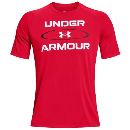 Koszulka męska Under Armour Tech 2.0 WM Graphic SS czerwony Radio Red/Black