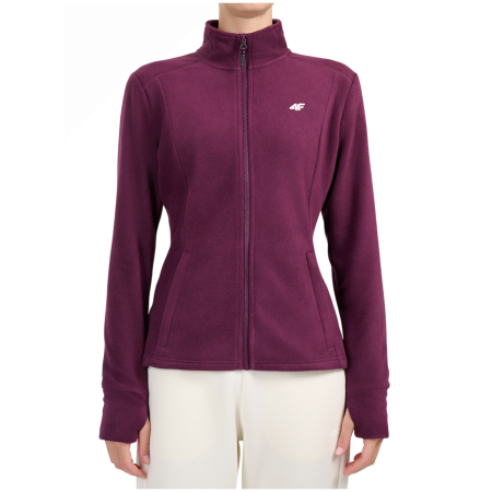 Bluza damska 4F Fleece F479 bordowy Burgundy
