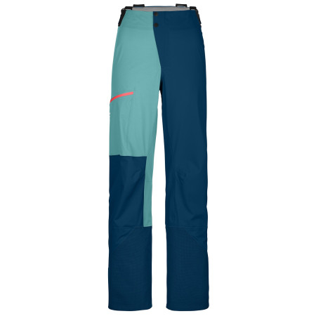 Spodnie damskie Ortovox 3L Ortler Pants W niebieski petrol blue