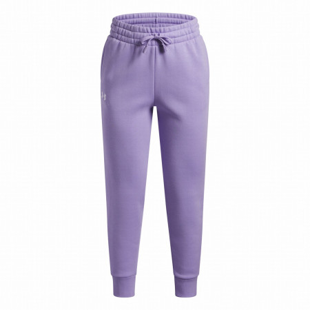 Dziecięce spodnie dresowe Under Armour Rival Fleece Joggers-PPL fioletowy Purple