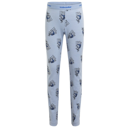 Dziecięce kalesony Icebreaker Kids M 200 Oasis Leggings Bear Tour AOP jasnoniebieski Zinc Blue/Aop