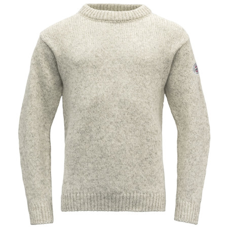 Męska bluza Devold Nansen Wool Sweater jasnoszary GREY MELANGE