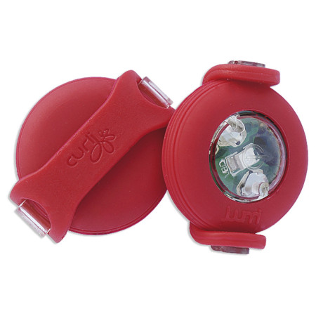 Światełko do obroży Curli Luumi LED czerwony red