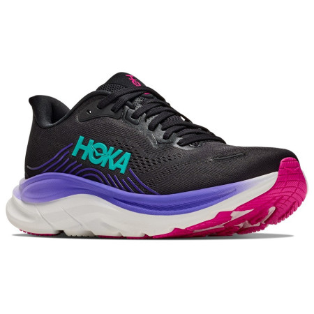 Damskie buty do biegania Hoka Clifton 11 czarny/różówy Black / Neon Nebula