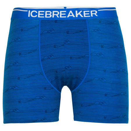 Męskie bokserki Icebreaker Mens Anatomica Boxers niebieski/biały lazurite
